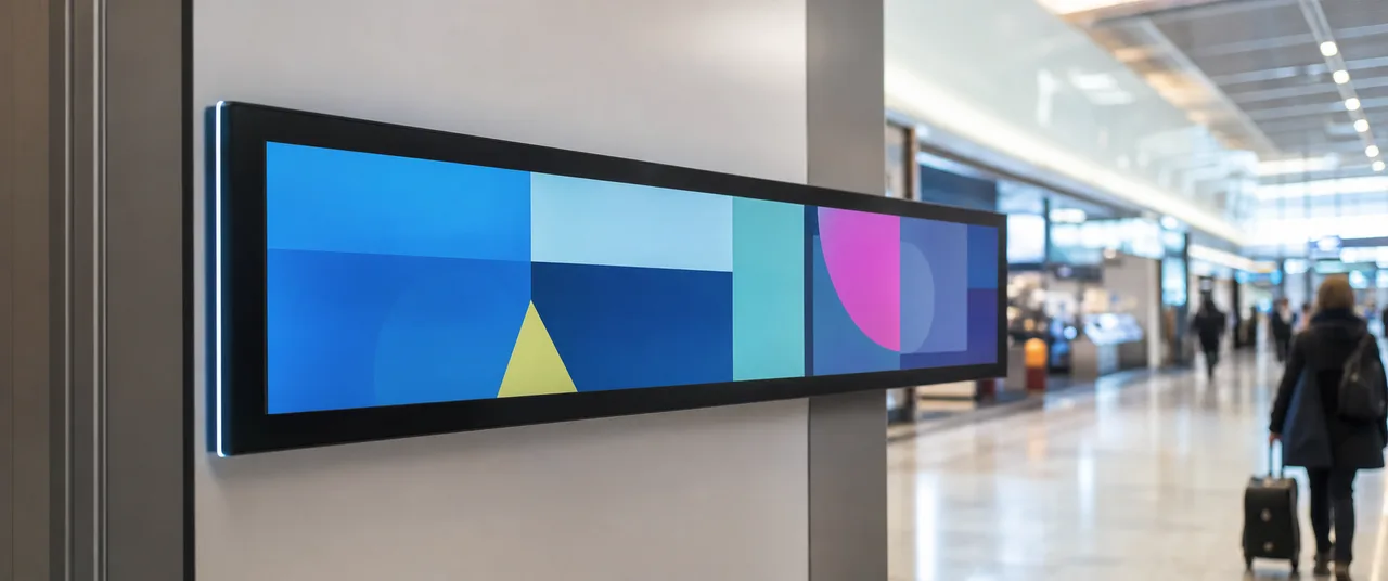 Touch Screen Stretched Bar LCD Display for U.S. Digital Signage Buyers in 2026